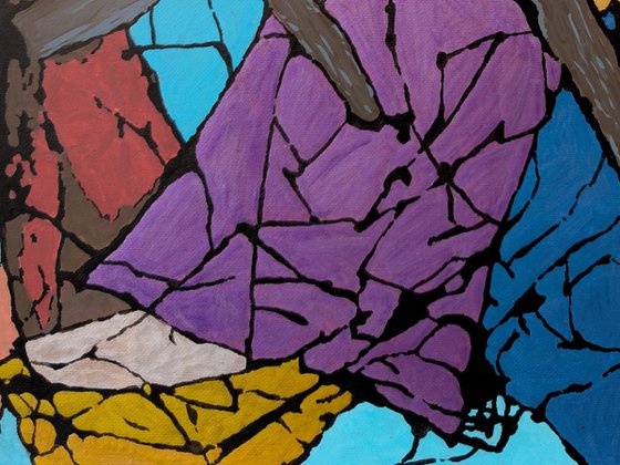 Twin Sails-Abstract Art Painting