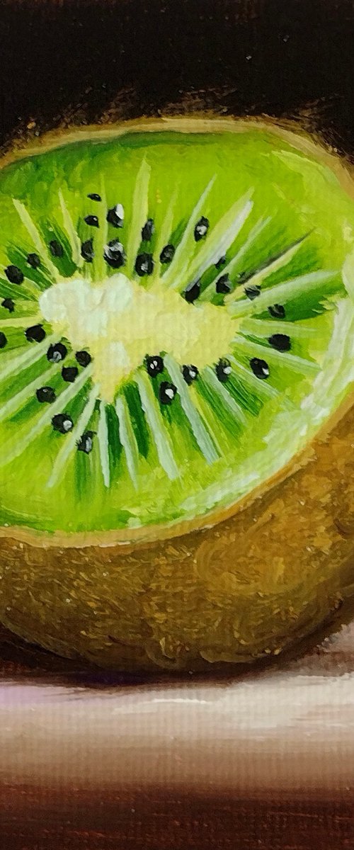 Little kiwi fruit still life by Jane Palmer Art