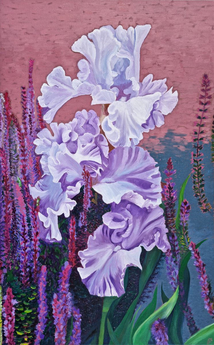 Iris and Sage by Zulfiya Mukhamadeyeva