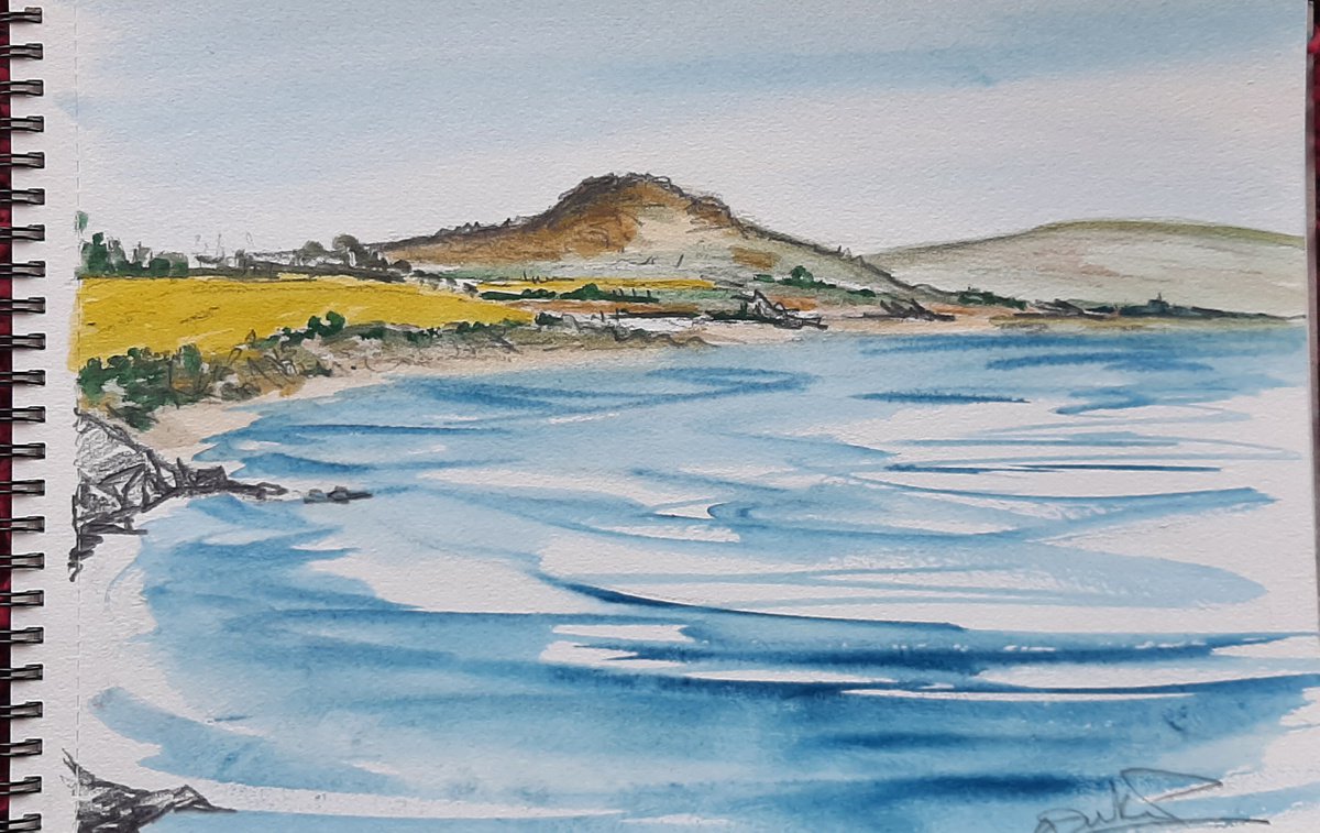Mellow Yellow- golden fields of Wicklow by Niki Purcell - Irish Landscape Painting