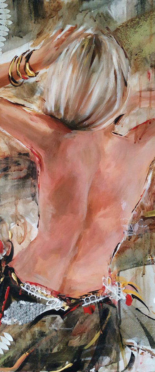 Eternal Changes- woman Painting on MDF by Antigoni Tziora