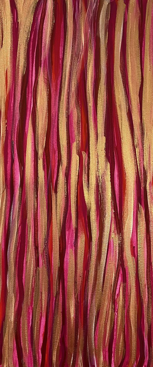 Hand-painted Magenta Gold by Exclusive Arts