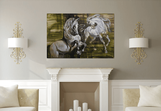 Dance with me. Horses