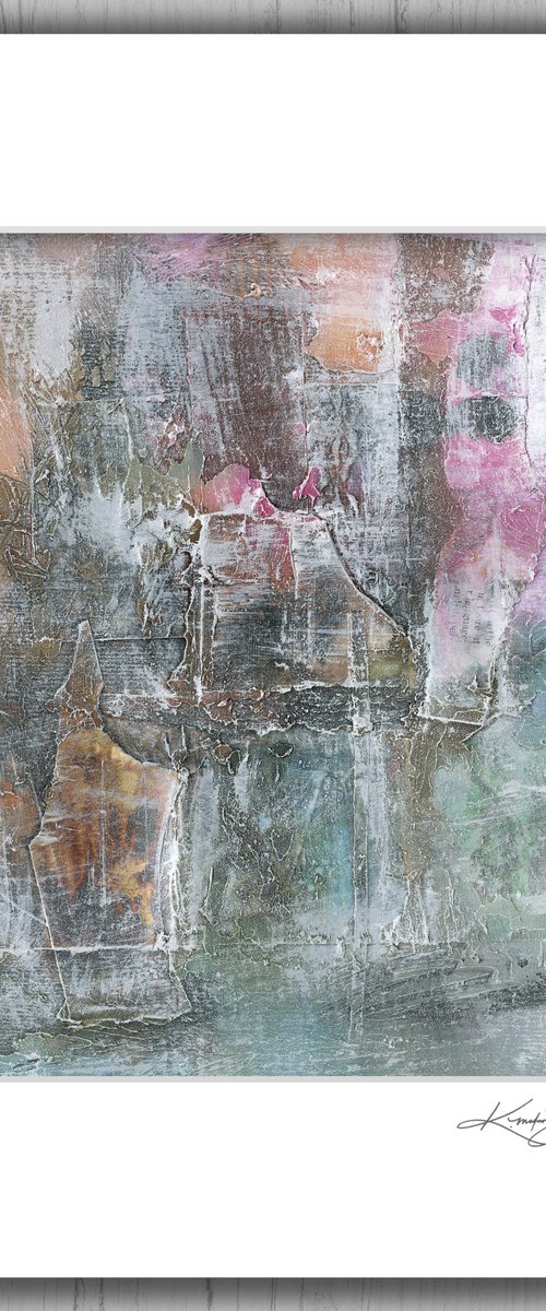 All Who Wonder 4 - Mixed Media Textural Abstract Painting by Kathy Morton Stanion by Kathy Morton Stanion