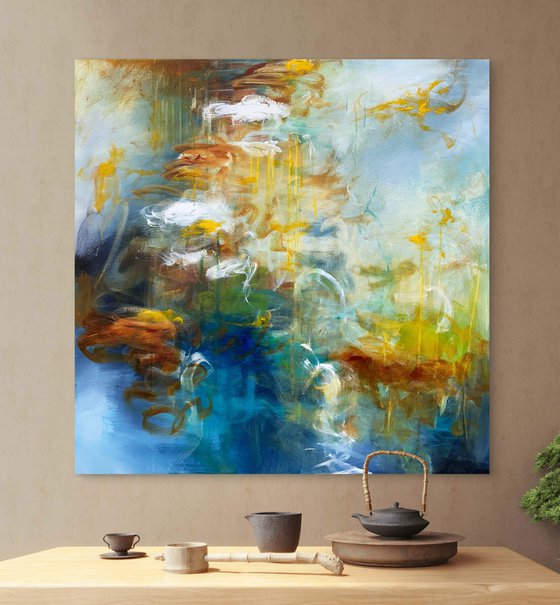 Lilies in Soft Reflection