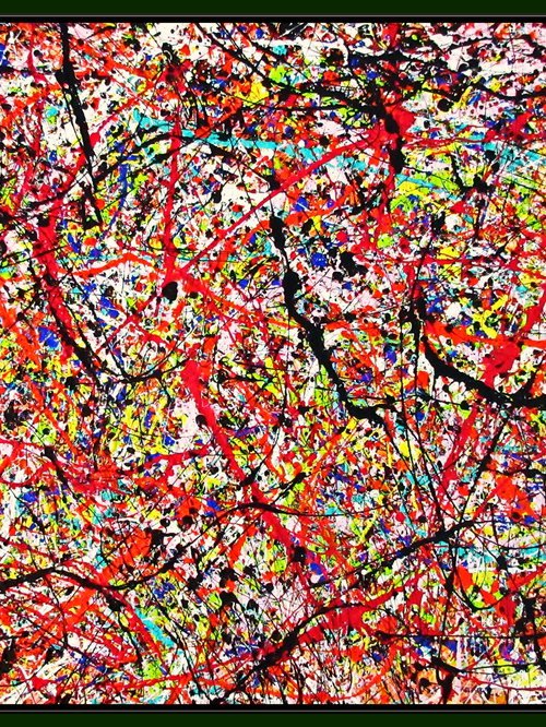 CARIBBEAN,  Pollock way, framed by Tomaž Gorjanc - Tomo