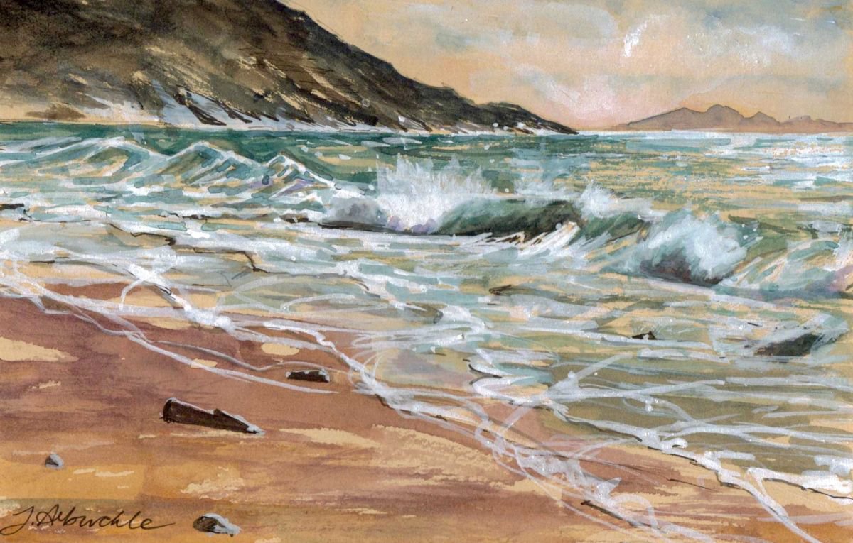 Waves at Red Point by Julie Arbuckle