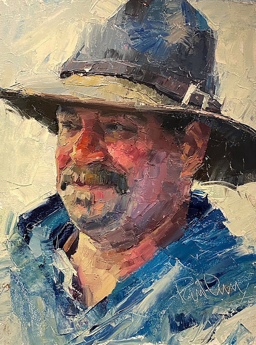 Cowboy with Hat by Paul Cheng