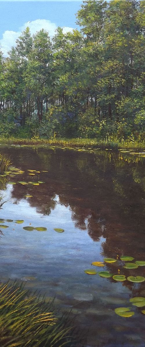 Trees by the River by Oleg Riabchuk