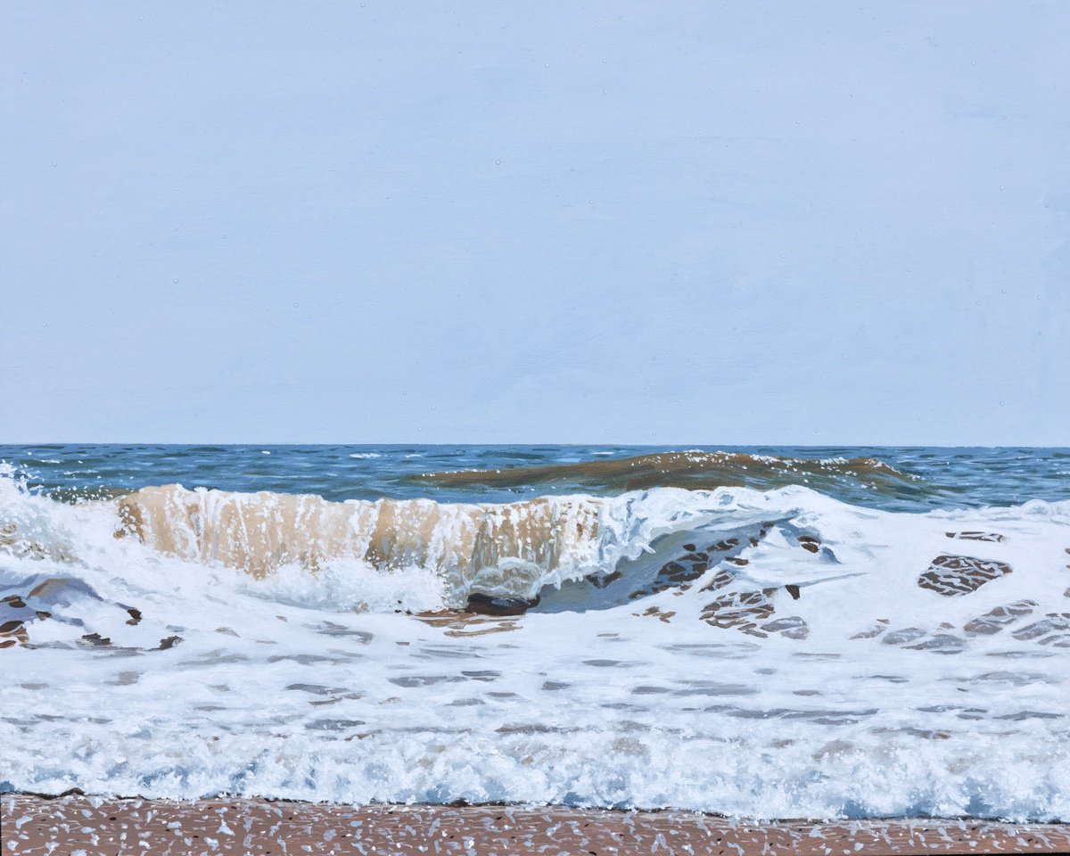 Photorealistic Landscape Oil Painting By Christopher Witchall, 10 X 8, Awash, Original Artwork