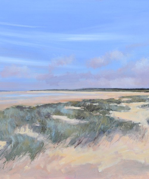 Holkham beach panorama East. No1 . by Tom Cringle