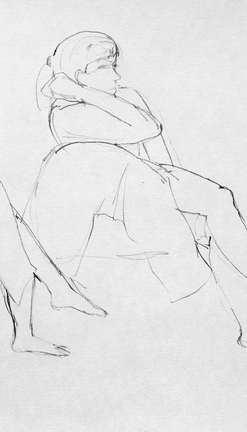 Study 05; Figure Drawing by Elizabeth Anne Fox