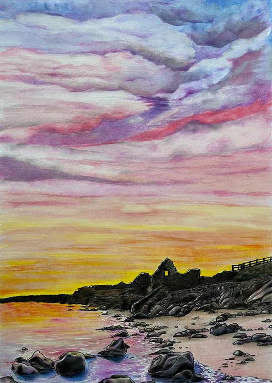 Salt house sunrise (Port Eynon, Gower)
