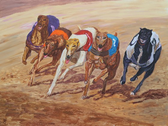 Dog Race, 80*60