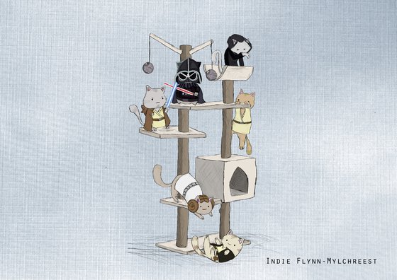 star paws cat tower