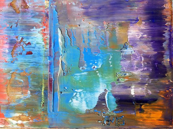 "Different Strokes" - Save As Series - Original PMS Abstract Diptych Oil Paintings On Recycled Wood - 32" x 28"