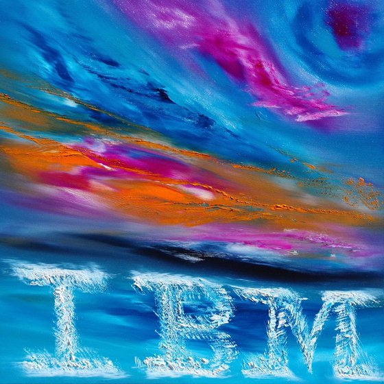 Commissioned painting - IBM on the sky