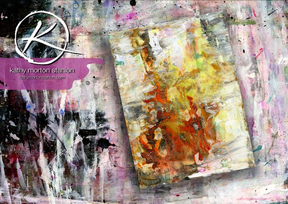 Soul Search - Mixed Media Abstract Minimal art by Kathy Morton Stanion