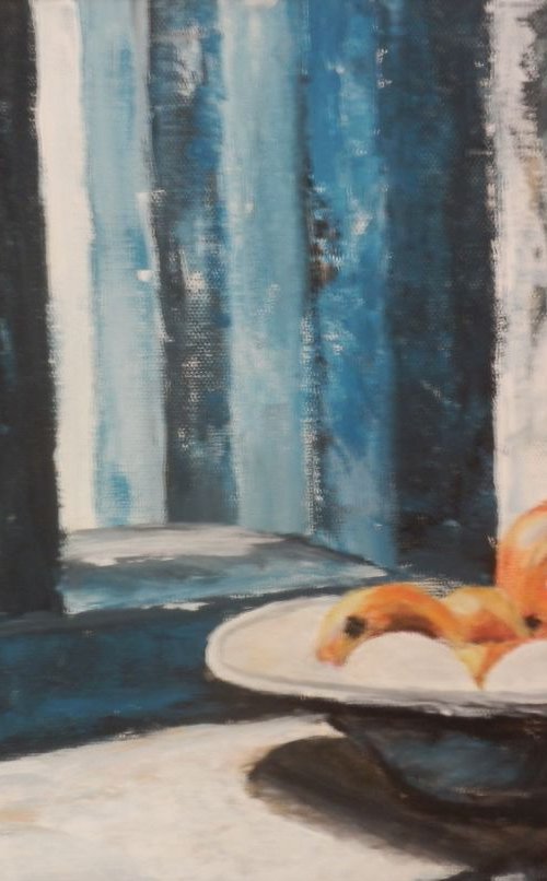 Still life with onions by Maria Karalyos