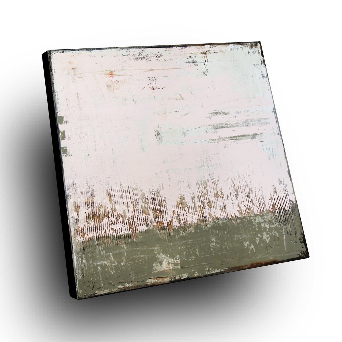 Organic Abstract Acrylic Painting By Inez Froehlich, 39 X 39, Summer Delight, Original Artwork