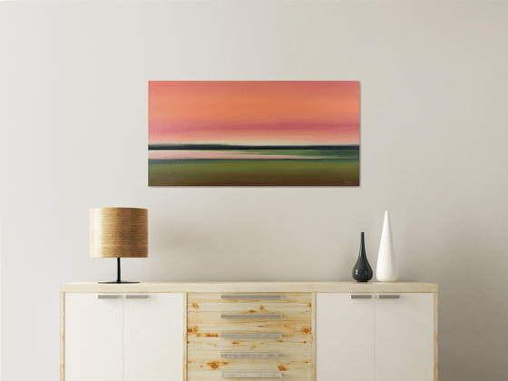 Evenings Embrace - Colorful Abstract Landscape