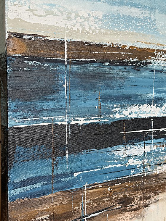 Azure Sandlines-Blue Beige Ochre