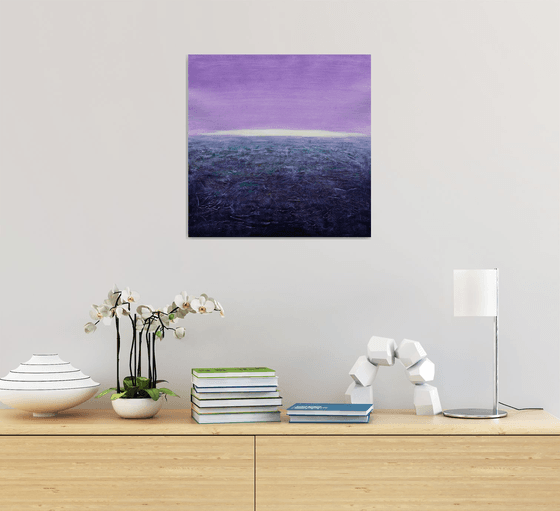 Seascape in purple and violet