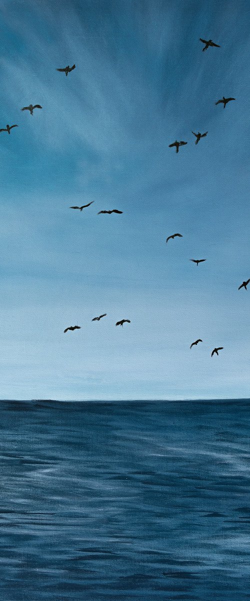 Birds Ocean by Sarah Vms Art