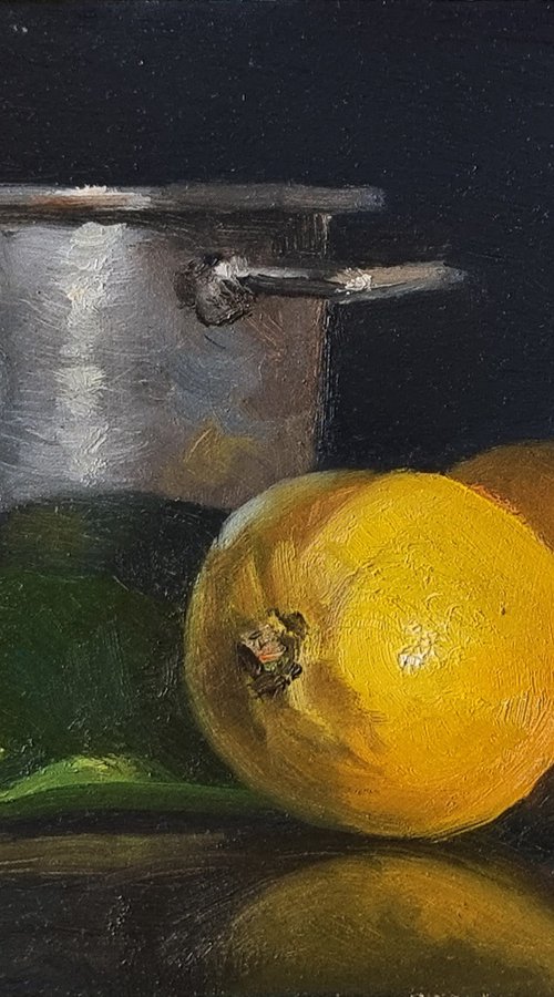 Lemons and Pan by Pascal Giroud