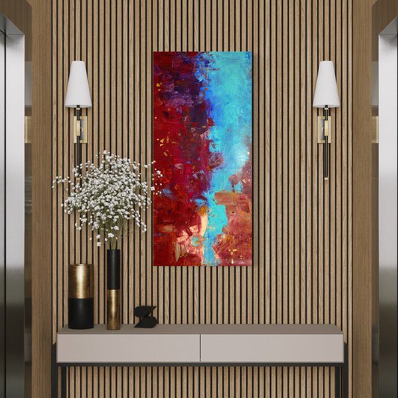 Turquoise sky contemporary summer piece