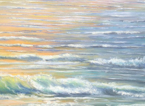 Light over the ocean