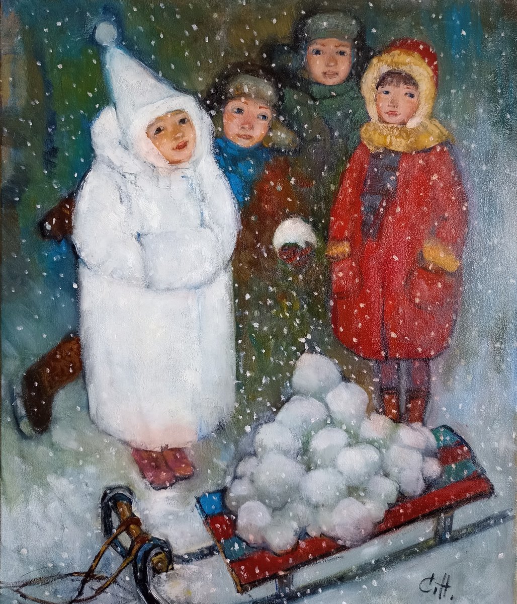 Winter. Kids. by Nina Stasiukova