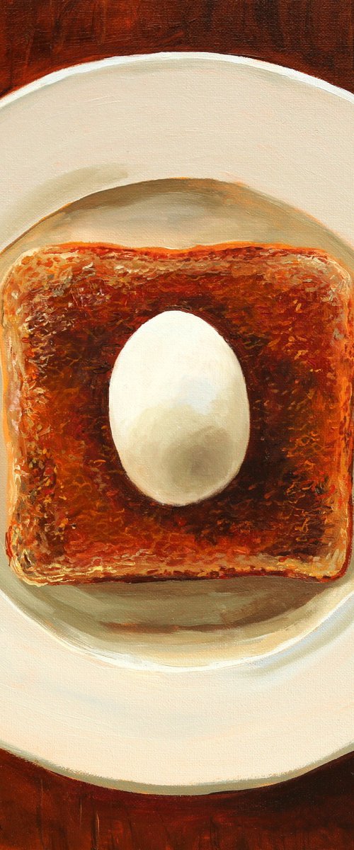 Egg on toast by Tom Clay