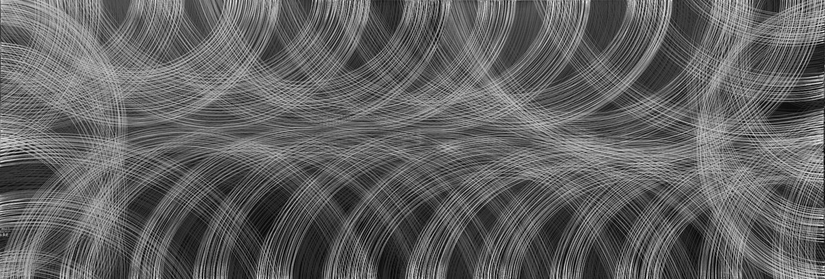 Abstract Acrylic Painting By Tingqun Zhang, 112 X 38", 2016.1.17, Original Artwork