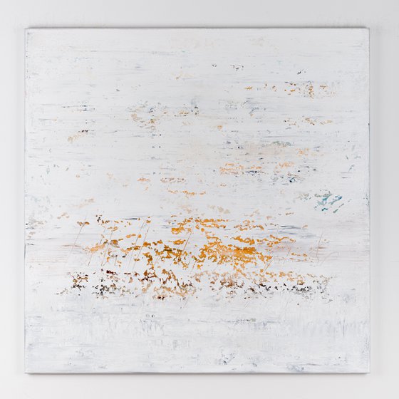 White abstract painting GW145