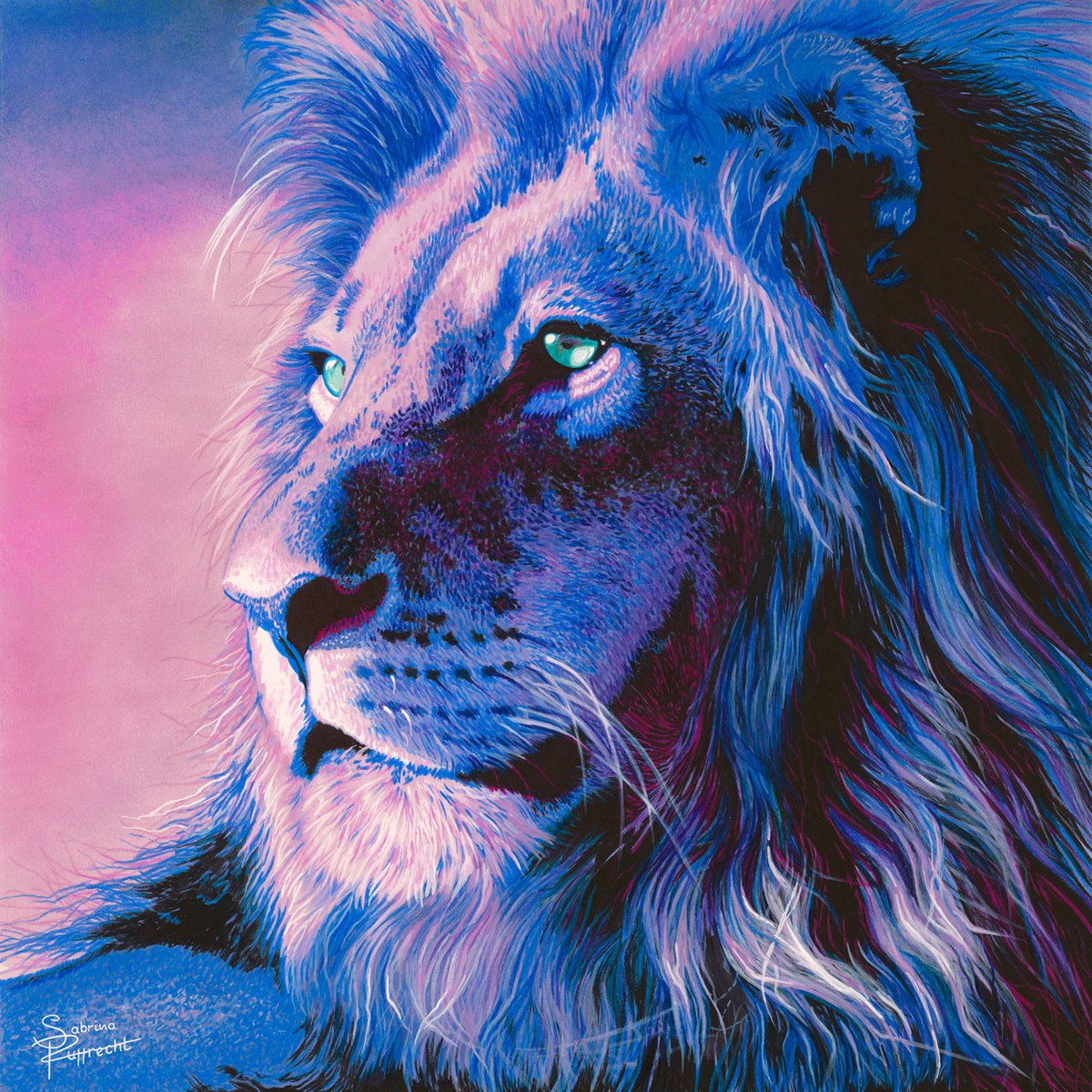 Blue Lion by Sabrina Rupprecht