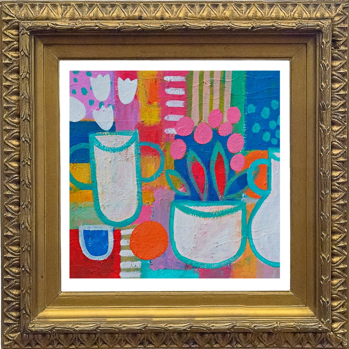 Still Life With An Orange Iii By Jan Rippingham, 15 X 14, Artwork For Sale On Artfinder