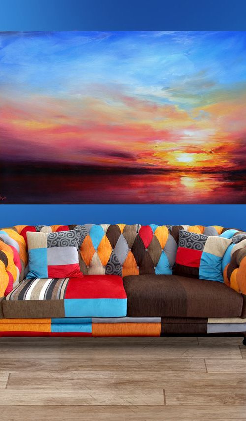 "Chronicles of one Dream" LARGE PAINTING W120xH80cm by Ivan  Grozdanovski