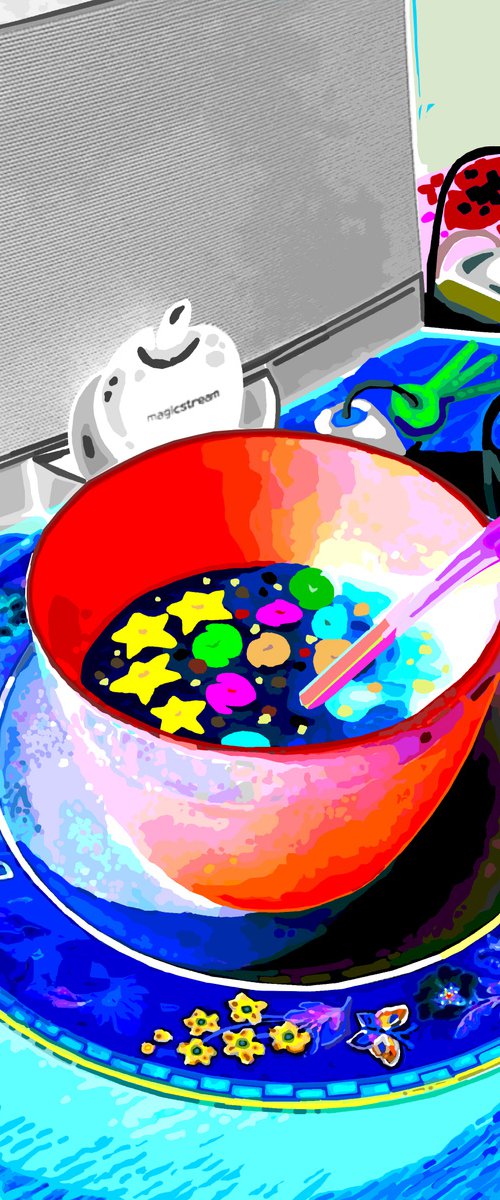 Still life with stars and keys by Alejos