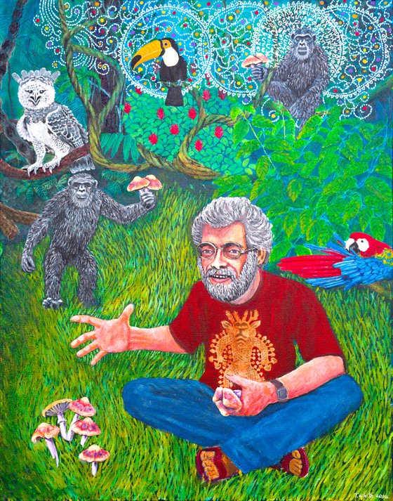 SOLD Terence McKenna with Stoned Apes