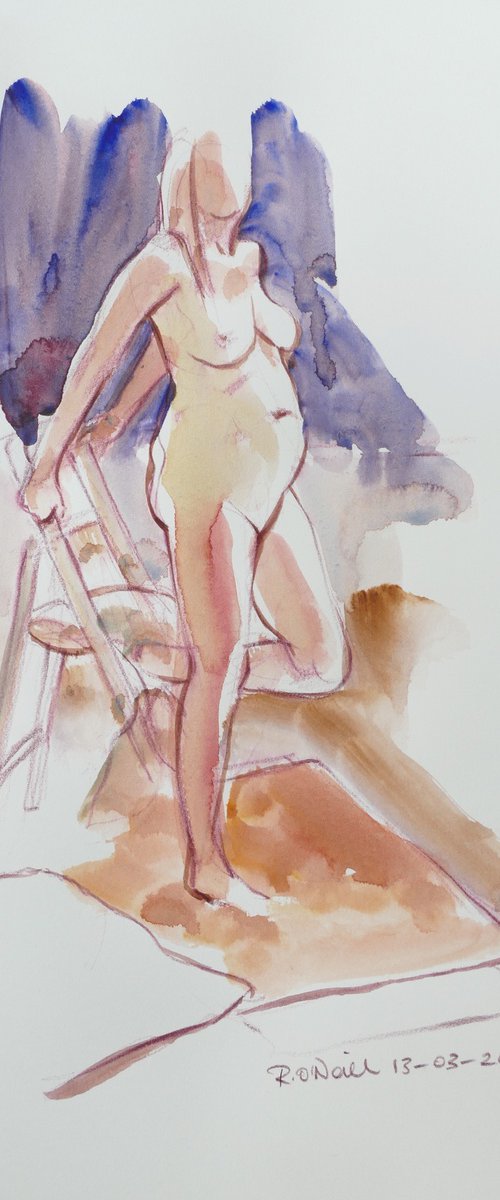 Standing female nude by Rory O’Neill