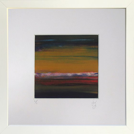 Rush 4 - Framed abstract painting