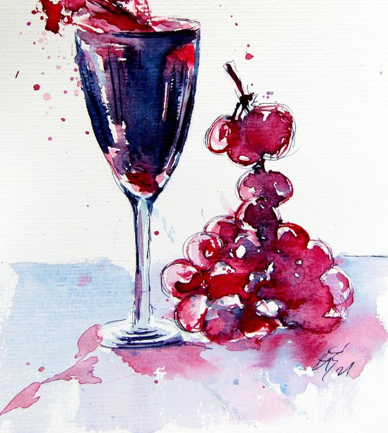 Wine and grapes