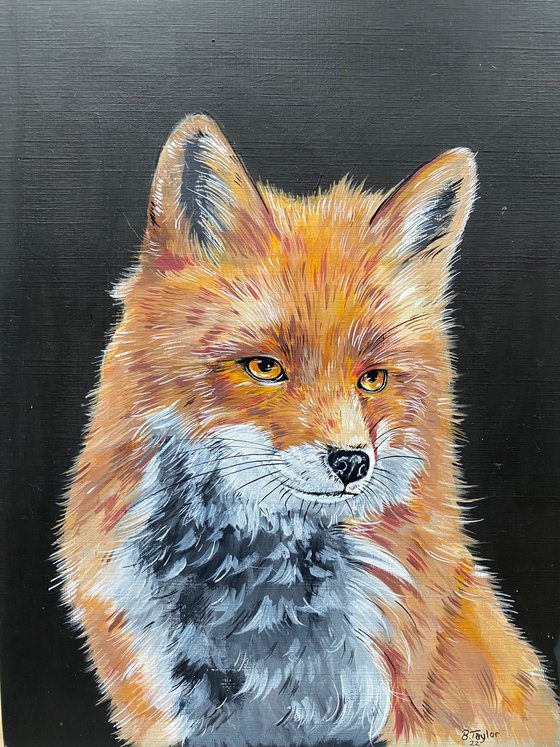 Fox painting
