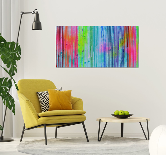 Melted Rainbow 2 - Large Abstract