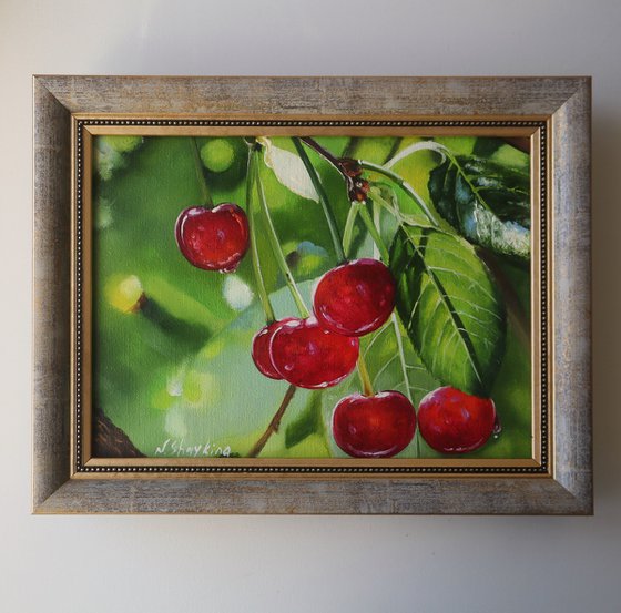 Cherry, Framed Painting