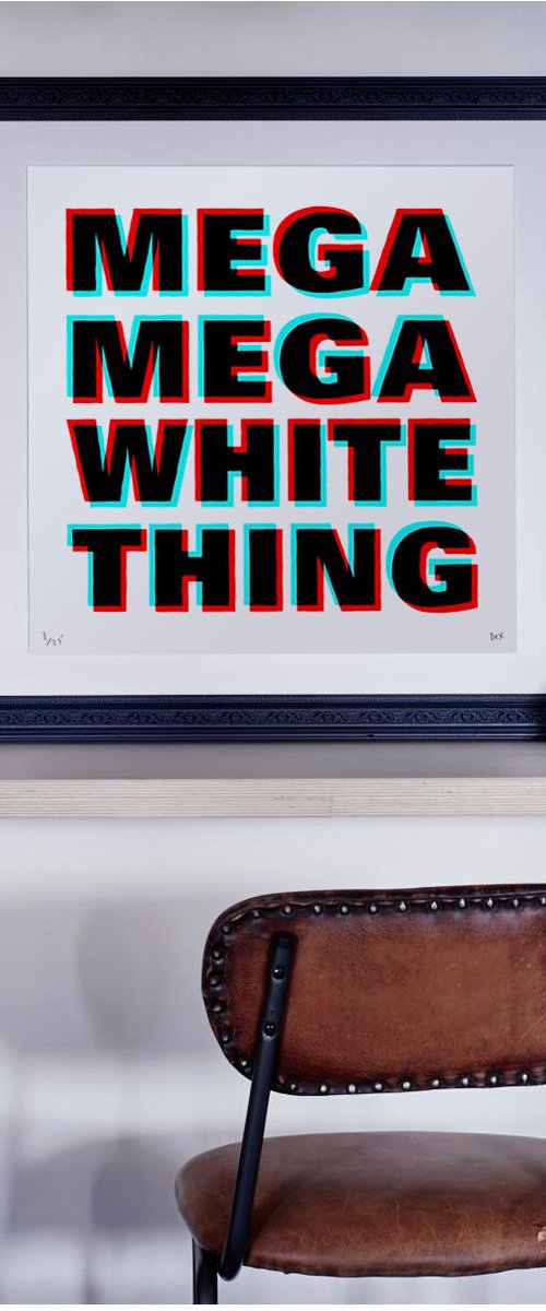 Mega Mega White Thing (3D, 2017) by Dex