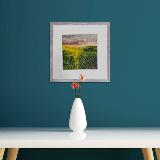 Wildflower meadow framed