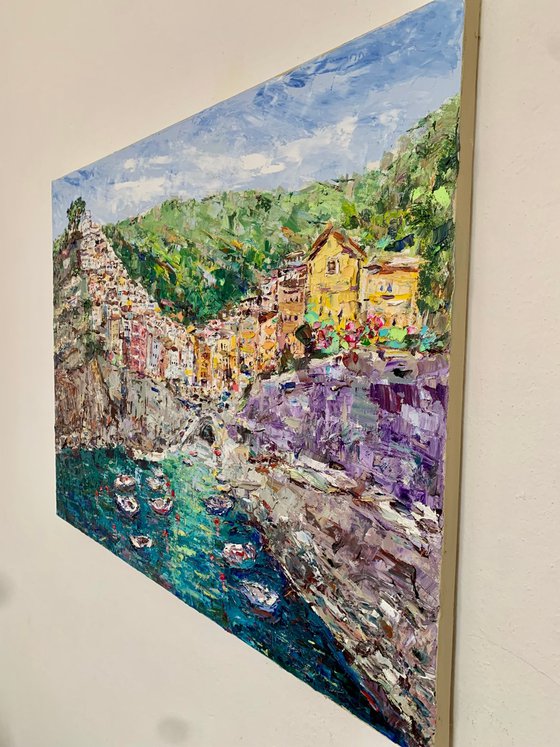Riomaggiore Coast in Italy