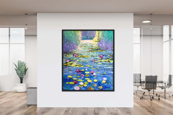 Water Lilies and willows